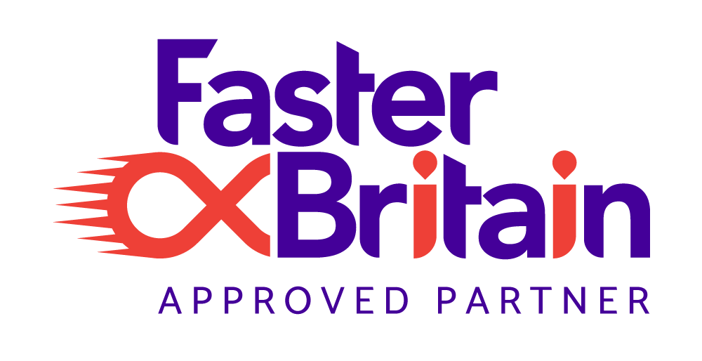 Faster Britain Approved Partner Logo