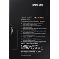 Samsung 970 EVO PLUS 2TB NVMe SSD, M.2 Interface, PCIe Gen3, 2280, Read 3500MB/s, Write 3300MB/s, 3 Year Warranty