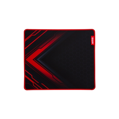 Marvo G49 Gaming Mouse Pad, Large 450x400x3mm, Soft Microfiber Surface for speed and control with Non-Slip Rubber Base and Stitched Edges, Black and Red