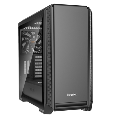 be quiet! Silent Base 601 Window Case, Black, Mid Tower, 2 x USB 3.2 Gen 1 Type-A / 1 x USB 2.0 Type-A, Tempered Glass Side WIndow Panel, 10mm Frontf, Top & Side Sound-Dampening Mats, 2 x Pure Wings 2 140mm Black PWM Fans Included