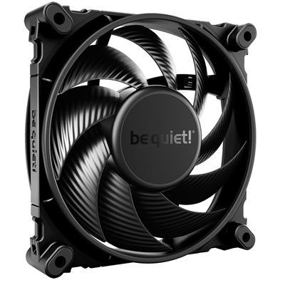 be quiet! Silent Wings 4 Black Fan, 120mm, 1600RPM, 3-Pin Fan Connector, Black Frame, Black Blades, Optimized Fan Blades for High End Performance, 2 Mounting Options
