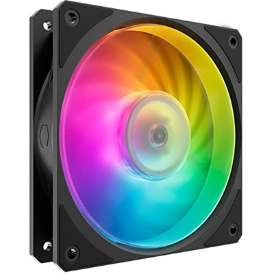 Cooler Master Mobius 140P ARGB High Performance Interconnecting Ring Blade Fan, PWM 2400rpm, Loop Dynamic Bearing, ARGB Customizable LEDs for PC Case, Liquid and Air Cooler