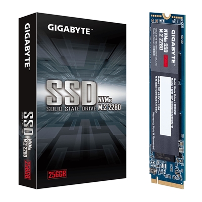 Gigabyte (GP-GSM2NE3256GNTD) 256GB NVMe SSD, M.2 Interface, PCIe Gen3, 2280, Read 1700MB/s, Write 1100MB/s, 3 Year Warranty