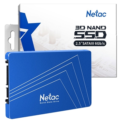 Netac N535S (NT01N535S-120G-S3X) 120GB 2.5 Inch SSD, Sata 3 Interface, Read 540MB/s, Write 390MB/s, 5 Year Warranty