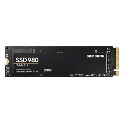 Samsung 980 (MZ-V8V500BW) 500GB NVMe SSD, M.2 Interface, PCIe Gen3, 2280, Read 3100MB/s, Write 2600MB/s, 5 Year Warranty