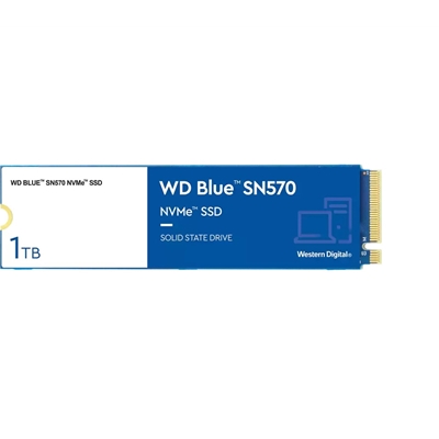 WD Blue SN570 (WDS100T3B0C) 1TB NVMe SSD, M.2 Interface,  PCIe Gen3, 2280, Read 3500MB/s, Write 3500MB/s, 5 Year Warranty