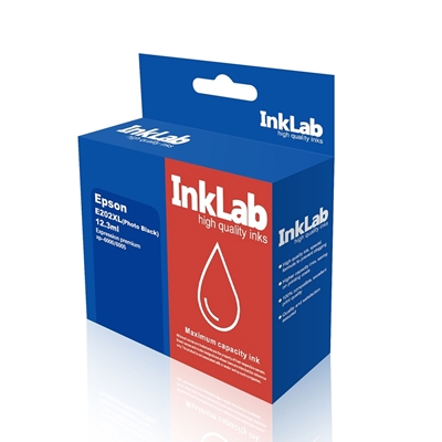 InkLab 202 XL Epson Compatible Photo Black Replacment Ink