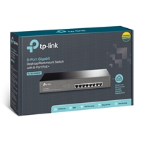 TP-Link TL-SG1008MP 8-Port POE+ Gigabit 10/100/1000 Desktop/ Rackmount Unmanaged Switch