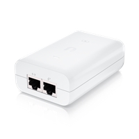 Ubiquiti U-POE-at Instant 802.3at 48V 30W Power POE Injector, delivers up to 30W of PoE+, compatible with the U6 LR, U6 Pro, and other 802.3at PoE+ devices, surge and clamping protection, AC cable with earth ground