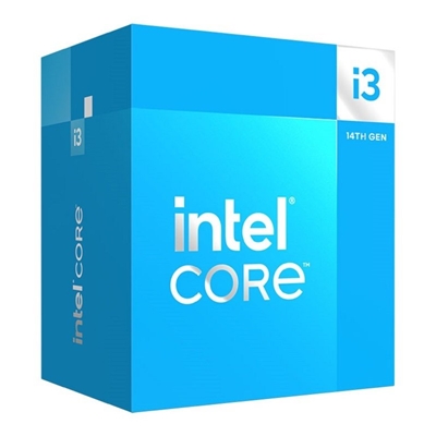 Intel Core i3 14100F 4 Core Processor 8 Threads, 3.5GHz up to 4.7GHz Turbo Raptor Lake Refresh Socket LGA 1700 12MB Cache, Maximum Turbo Power 110W, Non Overclockable, No Graphics