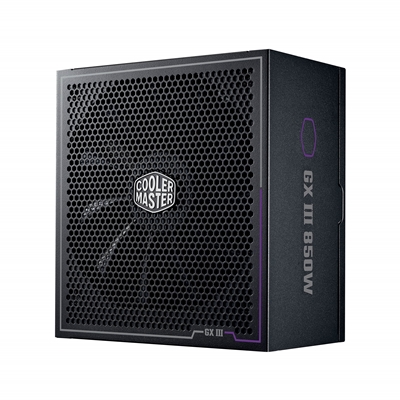 Cooler Master GX III Gold 850 ATX 3.0 850W Fully Modular 80 Plus Gold PSU Power Supply with 135mm 'Zero RPM'-Capable Silent Fan