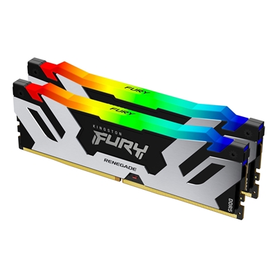 Kingston FURY Renegade RGB KF560C32RSAK2-96 96GB (48GB x2) DDR5 6000MT/s Silver/Black DIMM [XMP]