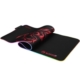 Marvo MG010 Gaming Mouse Pad, 7 colour LED with 3 RGB Effects, XL 800x310x4mm, USB Connection, Soft Microfiber Surface for speed and control with Non-Slip Rubber Base and Stitched Edges, Black