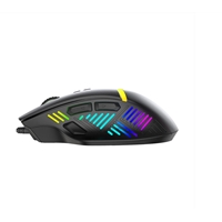 Marvo Scorpion M791W Wireless and Wired Dual Mode Gaming Mouse, Rechargeable, RGB with 7 Lighting Modes, 6 adjustable levels up to 10000 dpi, Gaming Grade Optical Sensor with 8 Buttons, Black