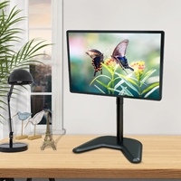 piXL Single Monitor Arm Desk Stand, For Screens up to 32", Max Weight 10Kg, Freestanding, Height Adjustable, Pivot, Swivel 360