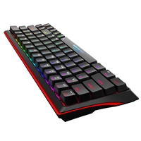 Marvo Scorpion KG962W-UK Tri-Mode Connection Wireless 60% TKL Mechanical Gaming Keyboard with Red Switches, 2.4GHz Wireless, Bluetooth or Wired, Rainbow Backlight, Anti-ghosting N-Key Rollover