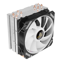 ANTEC A400i Fan CPU Cooler, Universal Socket, 120mm Neon Light Effect Silent RGB PWM Fan, 1800RPM, 4 Direct-Touch Copper Heatpipes, Intel LGA 1700 Bracket Included