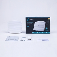 TP-LINK EAP225 Omada AC1350 (867+450) Dual Band Wireless Ceiling Mount Access Point, PoE, GB LAN, Clusterable, MU-MIMO, Free Software