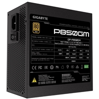 GIGABYTE P850GM 850W PSU, 120mm Smart Hydraulic Bearing Fan, 80 PLUS Gold, Fully Modular, High-Quality Japanese Capacitors, Powerful Single +12V Rail, Ships with UK Plug