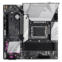 Gigabyte B760M AORUS ELITE AX Intel 1700 Socket Motherboard, Micro-ATX, 4x DDR5 Slots, 2x M.2 Sockets, 2x USB-C Port, Fitted I/O Shield, 2.5GbE LAN, Wi-Fi 6E, 1x DisplayPort / 1x HDMI Port