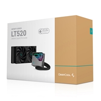 DeepCool LT520 AiO Liquid CPU Cooler, Universal Socket, 240mm Radiator, PWM 2250RPM FK120 Performance Black Fans, Addressable RGB LED Lighting Infinity Mirror Pump Head