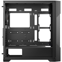 ANTEC AX90 Case, Black, Mid Tower, 1 x USB 3.0 / 2 x USB 2.0, Tempered Glass Side WIndow Panel, Diamond-Shaped Mesh Front Panel for Excellent Cooling Performance, 4 x Addressable RGB Fans Included with Hub