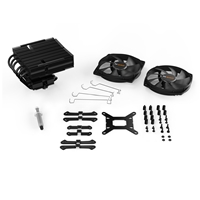 be quiet! Dark Rock TF 2 Fan CPU Cooler, Universal Socket, 2 x Silent Wings 3 135mm PWM Black Cooling Fan, 1400RPM, 6 Heat Pipes, 230W TDP, Immensely High Cooling Performance, Intel LGA 1700 & AMD AM5 Compatible