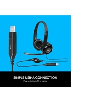 Logitech H390 USB Headset with Noise-Cancelling Mic