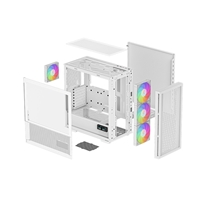 DeepCool CH560 Digital, White, Mid Tower Gaming Case, Tempered Glass, 4x ARGB Fans, E-ATX/ATX/MicroATX