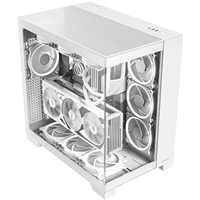 ANTEC Constellation C8 Dual Chamber Case, Gaming, White, Mid Tower, 2 x USB 3.0 / 1 x USB Type-C, Seamless Left and Front Tempered Glass Side Panel, E-ATX, ATX, Micro ATX, ITX