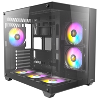 ANTEC CX800 Mid Tower Gaming Case, Black, 270 Full-view tempered glass, 6x 120mm RGB fans, 1x USB 2.0 / 1x USB 3.0, ATX, Micro ATX, ITX