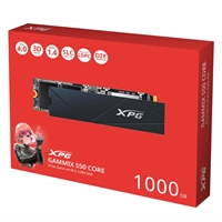 Adata XPG GAMMIX S50 CORE 1TB NVMe SSD, PCIe Gen4, M.2 Interface, 2280, Read 3500MB/s, Write 2800 MB/s, Heatsink, 3 Year Warranty