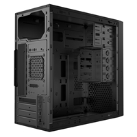 CiT Work Micro-ATX PC Case with USB 3.0, HD Audio, and Efficient Cooling. Compact Steel Design for Home and Office Builds