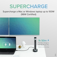 Plugable TBT3-UDZ ThunderBolt and USB-C Dual Monitor 96W USB-C PD Docking Station