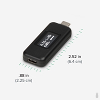 Plugable USBC-VAMETER3 Pass-Through USB-C VA Meter for High Power Devices