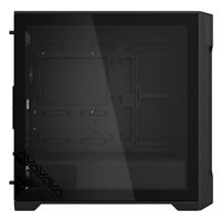 Gigabyte C102 GLASS Mid Tower PC Case - Black, Tempered Glass Side Panel, Optimized Airflow, Dual USB 3.0 Ports, Supports Liquid Cooling Up to 360mm