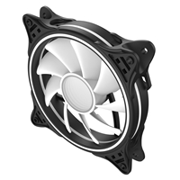 CiT Tornado FNB 120mm RGB LED Fan - High Airflow, Quiet Operation, 4-Pin PWM, Black