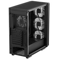 DeepCool MATREXX 55 V4 C Mid-Tower ATX Case, Type-C and USB 3.0,  front ARGB fans and front LED strip, Tempered Glass Side Panel