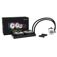 be quiet! Light Loop 240mm Liquid Cooler - High-Performance ARGB All-in-One Water Cooling System with Dual Light Wings LX PWM Fans