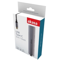 Akasa AK-CBCA22-18BK USB Type-C 5-In-1 Hub with HDMI & Ethernet