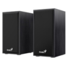 Genius SP-HF180 6W Wooden Desktop USB 2.0 Stereo Speakers with 3.5mm Audio Jack & Volume Control, Black - Image 3