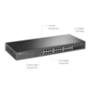 TP-Link JetStream TL-SG3428 24-Port Metal Gigabit L2+ Managed Switch with 4 SFP Slots - Image 2