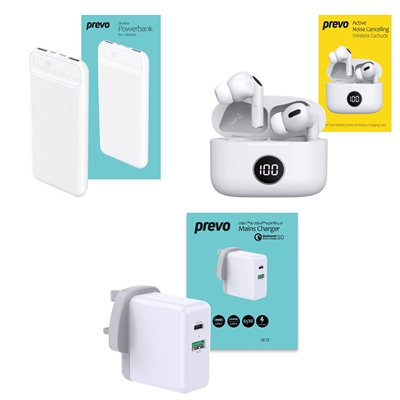 Prevo Entertainment Bundle with Active Noise Cancelling Earbuds