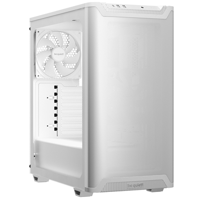 be quiet! Pure Base 501 Airflow Window White ATX Mid Tower Case with USB-A