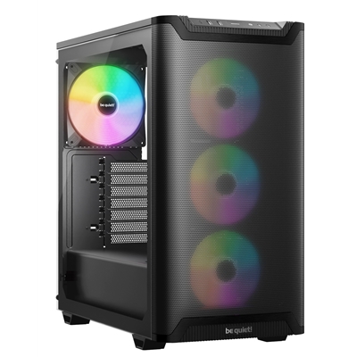 be quiet! Pure Base 501 LX Airflow Window Black ATX Mid Tower Case with USB-A