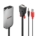 Lindy 38296 0.18m VGA & Audio (M) To HDMI (F) 1.2 USB Powered 1920x1080@60Hz Adapter Cable - Black