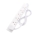 2m 6 Gang UK Mains Extension - White