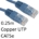 RJ45 (M) to RJ45 (M) CAT5e 0.25m Blue OEM Moulded Boot Copper UTP Network Cable