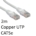 RJ45 (M) to RJ45 (M) CAT5e 2m White OEM Moulded Boot Copper UTP Network Cable