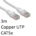 RJ45 (M) to RJ45 (M) CAT5e 3m White OEM Moulded Boot Copper UTP Network Cable